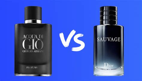 acqua di gio vs sauvage|dior sauvage comparison.